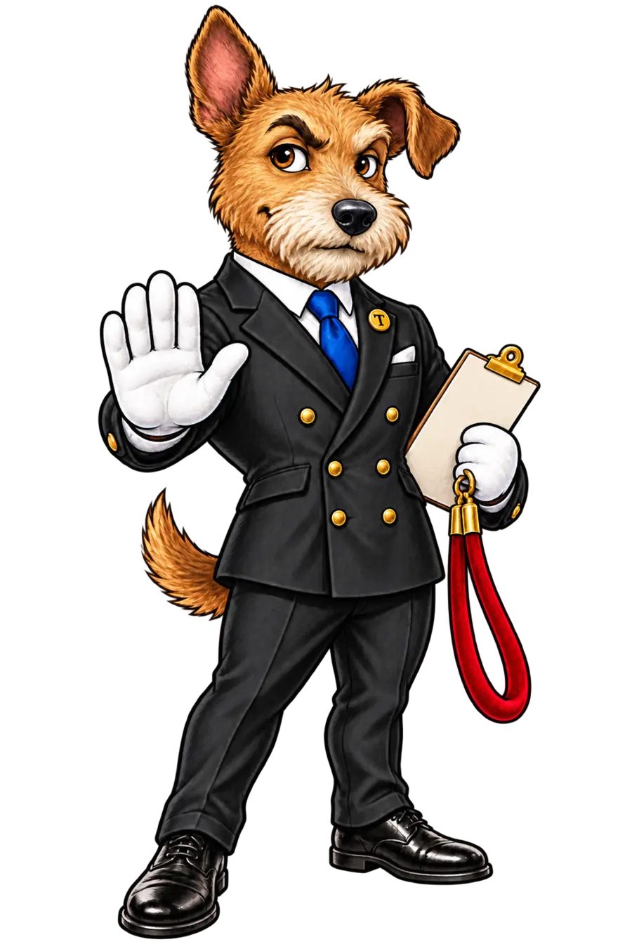 Trustline Terry, the terrier gatekeeper